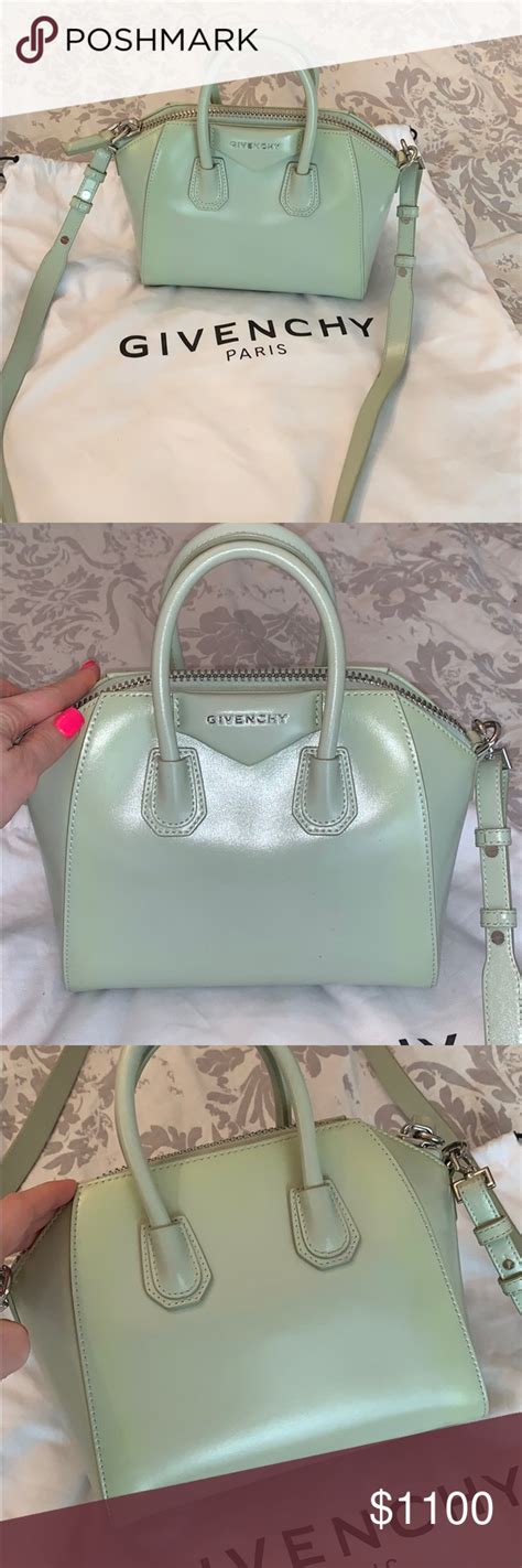 givenchy antigona mini mint green|givenchy mini antigona sale.